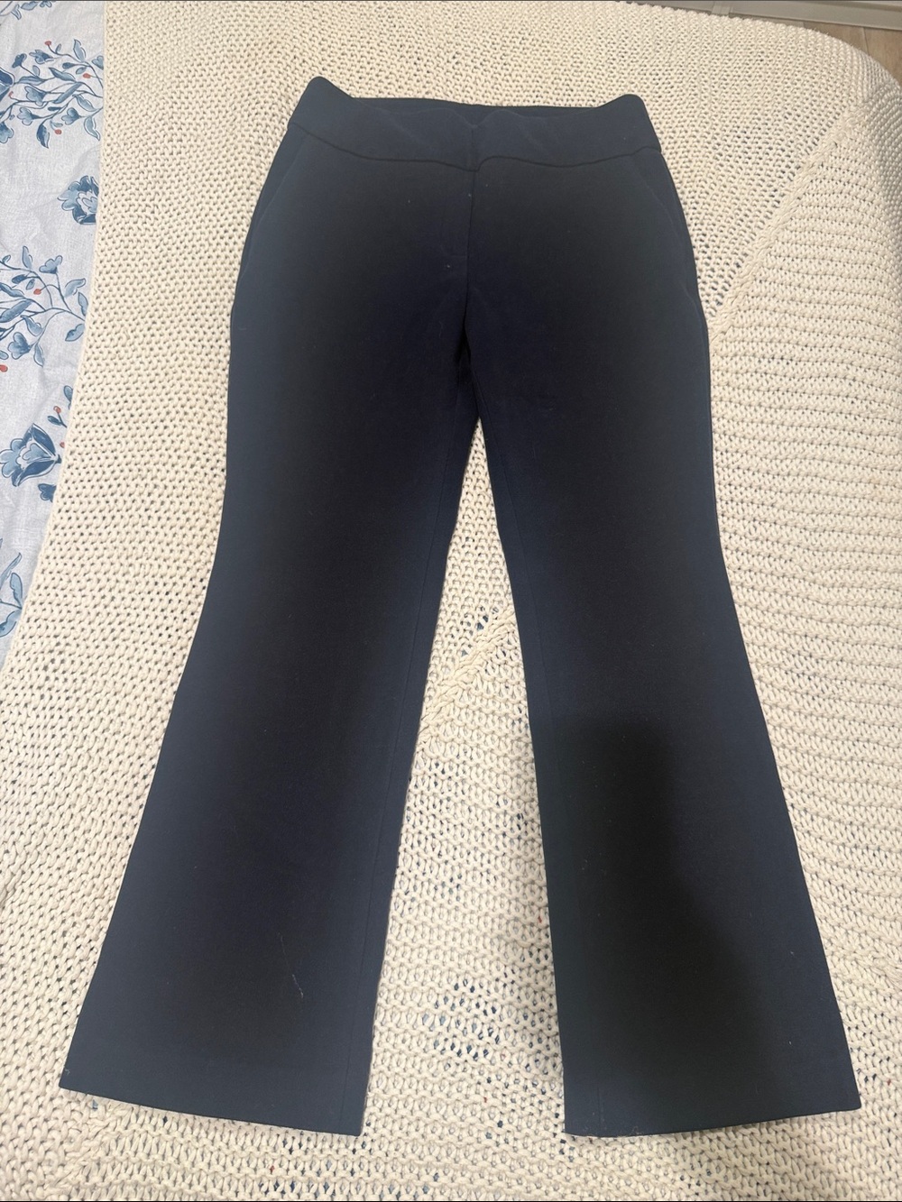 Express woman  navy Knit Flare Joggers suit pants warm